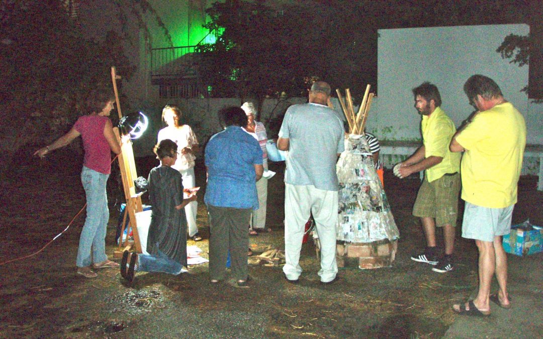 Ateliers ’89 Aruba – workshop Raku & Primitive firings – January 2012
