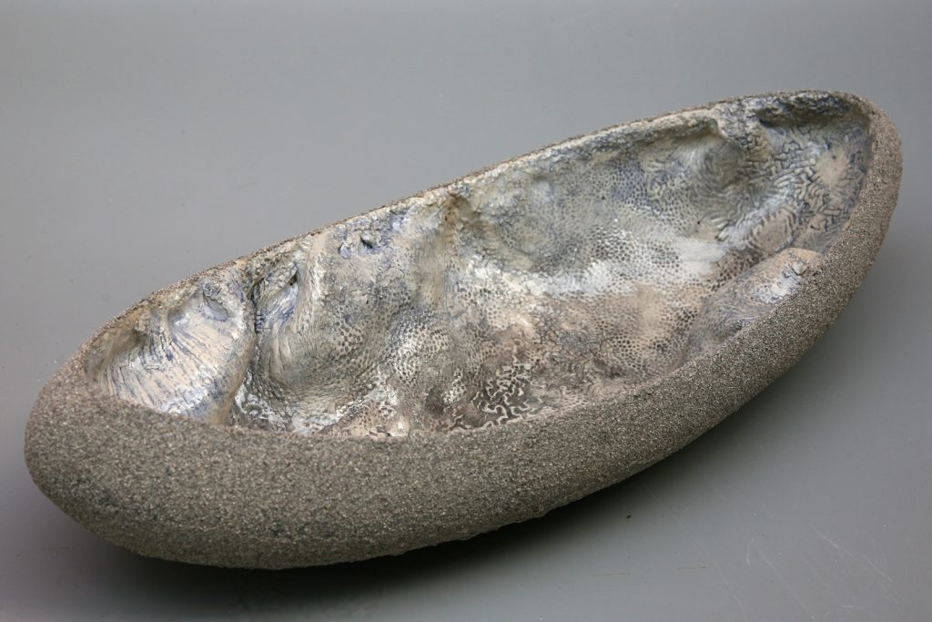 Large Layered Bowl, 2011, glazed earthenware, 55 x 20 x 8 cm